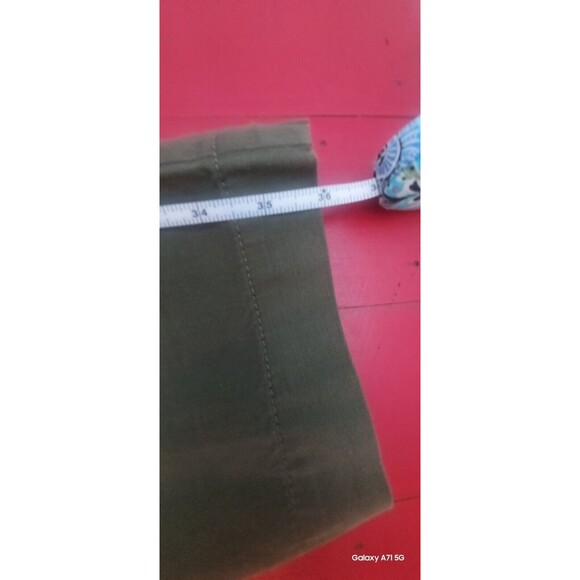 Talbots Super Soft Cargo Pants  Cropped High Rise Relaxed Fit Linen Nwot - Picture 8 of 11